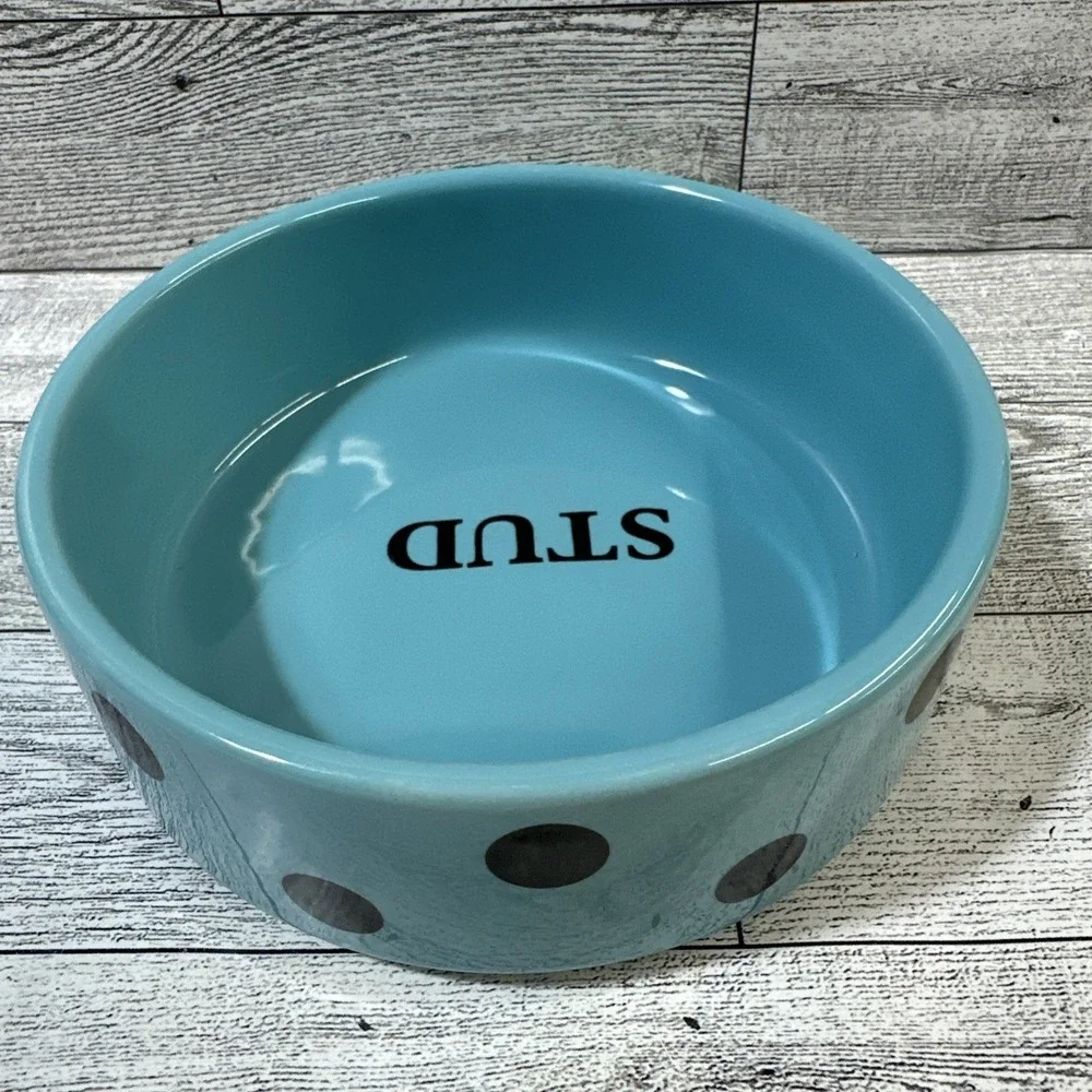 TOP PAW Ceramic Pet Food Or Water Dish 5.25x1.75